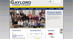 Desktop Screenshot of gaylordschools.com