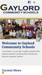 Mobile Screenshot of gaylordschools.com